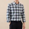 New Pure Cotton Brushed Men Casual Plaid Shirts Long Sleeve Soft Autumn Checked Design Business Male tops with pocket