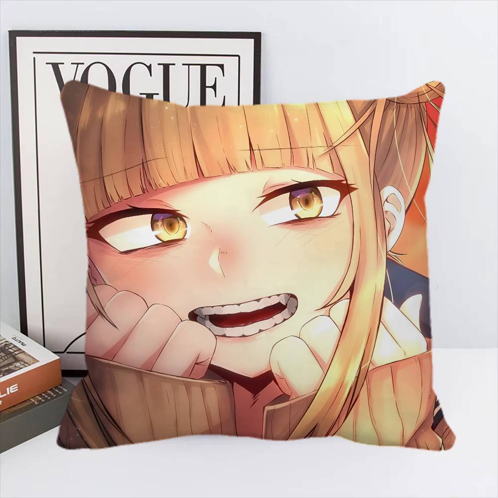 Anime My Hero Academia Himiko Toga Pillow Case Square Pillow Bedroom Sofa Leisure Comfort Cushion Home Decoration