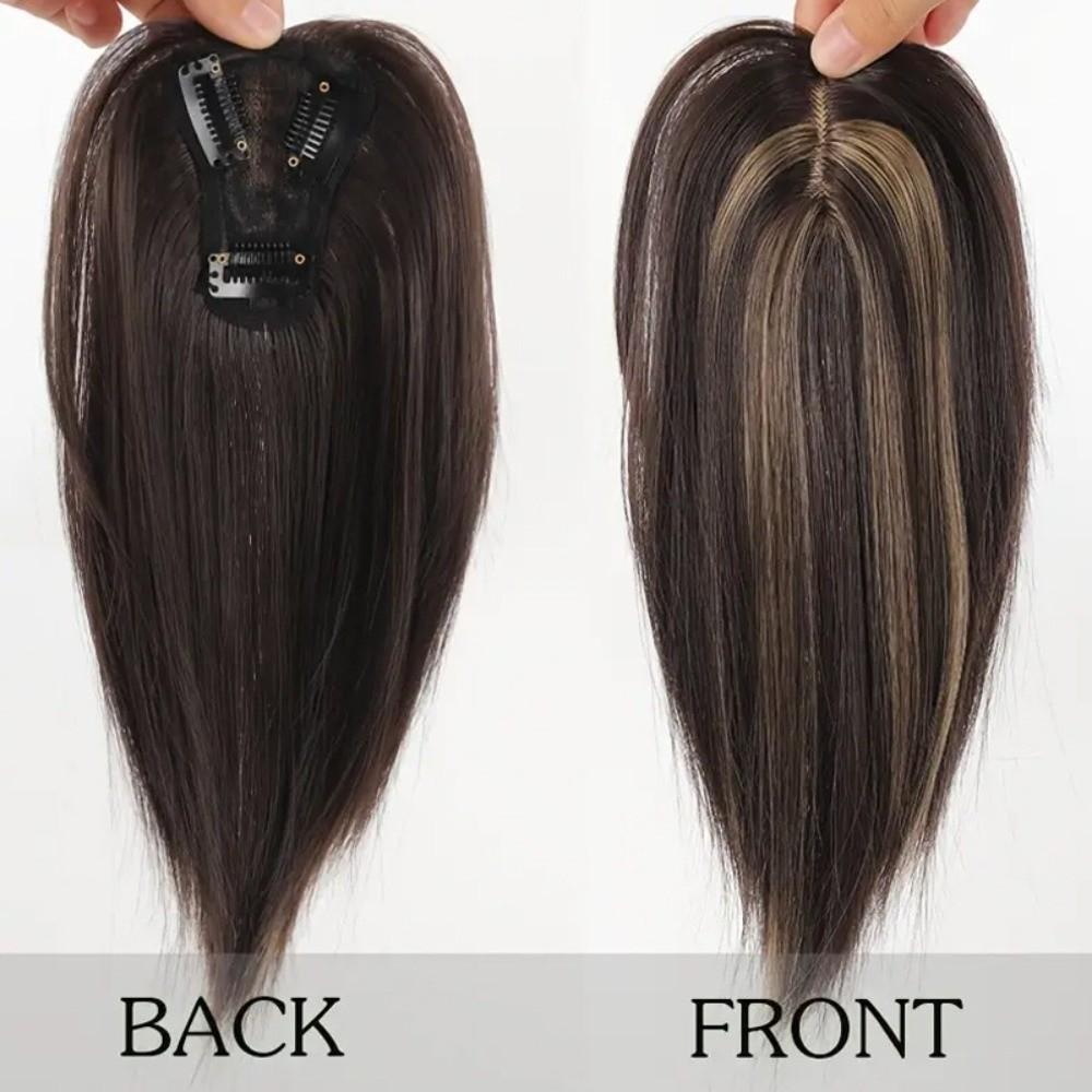 Hair Extension Synthetic Hair Bangs Middle Part Fringe Hair Pieces  for Women