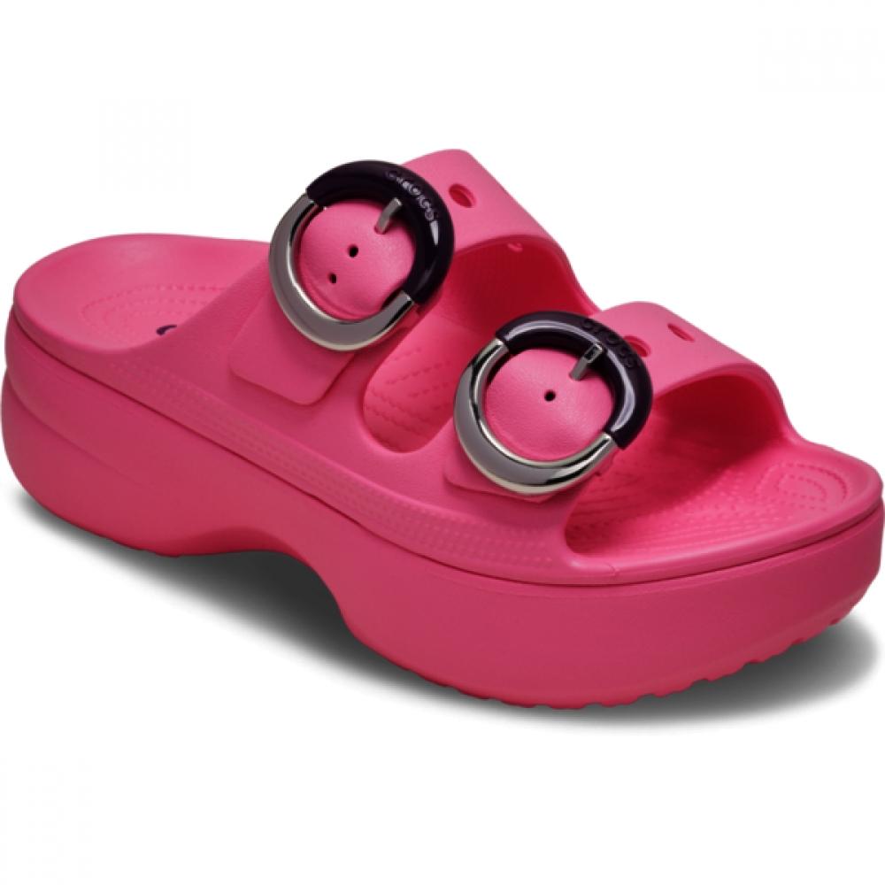 Crocs Women Saturday Platform Deep Died Buckle Sandal 213246 669 W5(220mm)