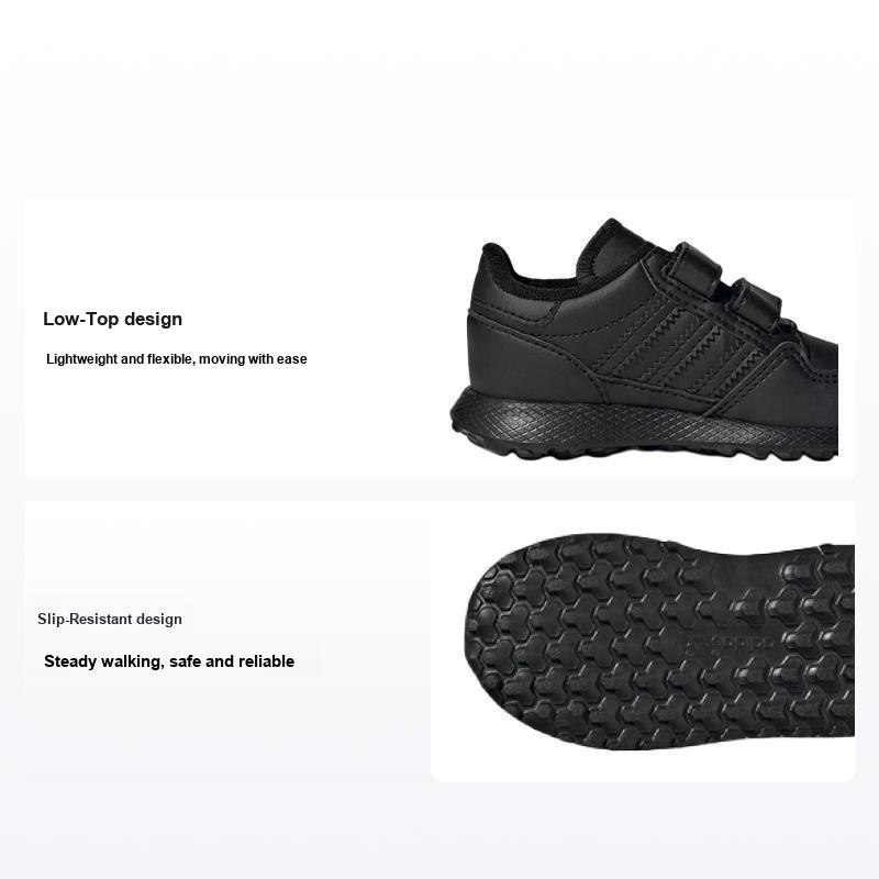 Adidas Originals Forest Grove Cf I Разноцветные Минималистичные Нескользящие Низкие Ходячие Кроссовки Детская Обувь Черные EG8963 19