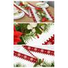 1 Pc Christmas Table Runner Reusable Table Cloth Creative Christmas Table Flags Printed Flags for Anniversary Banquet Festival