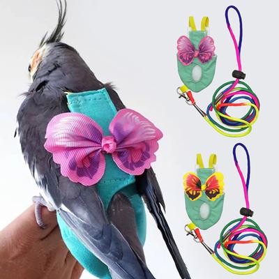 Bird Leash Anti-Bite Training Rope Pet Bird Vest Training Flying Traction Rope Parrot Harness