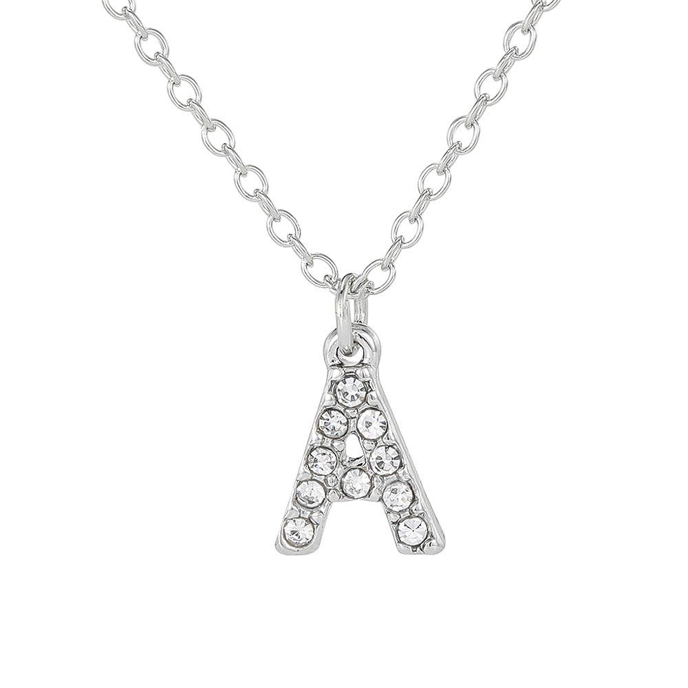 

1Pcs 26 Letters Necklace Pendant Zircon For Women Exquisite Student Girlfriend Jewelry Accessories Wedding Gift