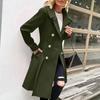 Women's Solid Color Thick Long  Sleeve Fashion Coat Jacket