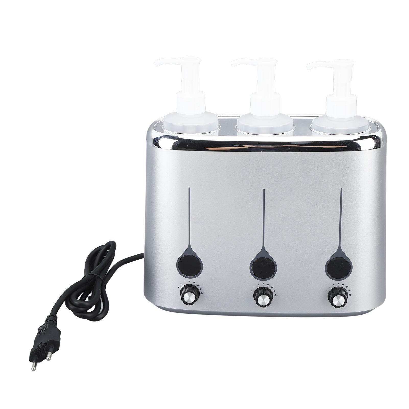 

Массажное масло подогреватель 3 бутылки регулируемая температура лосьон крем подогреваемый для салона красоты спа поставки EU Plug