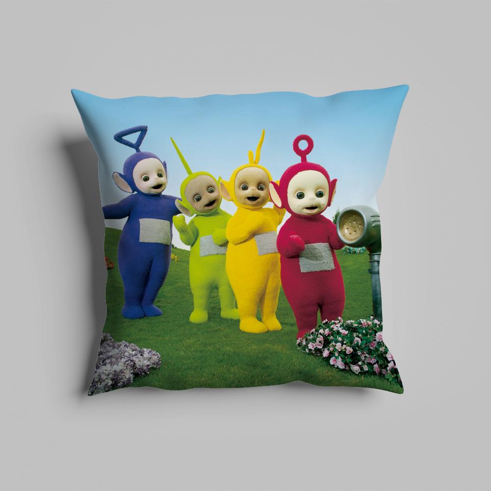 Federa cuscino lussuosa per ufficio domestico, decorativa per divano, cuscini per sedile auto multi-formato, federe cuscino t-Teletubbie-s