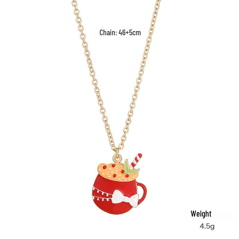 

Kenjie Christmas Snowflake Drip Oil Pendant & Necklace Set for Women