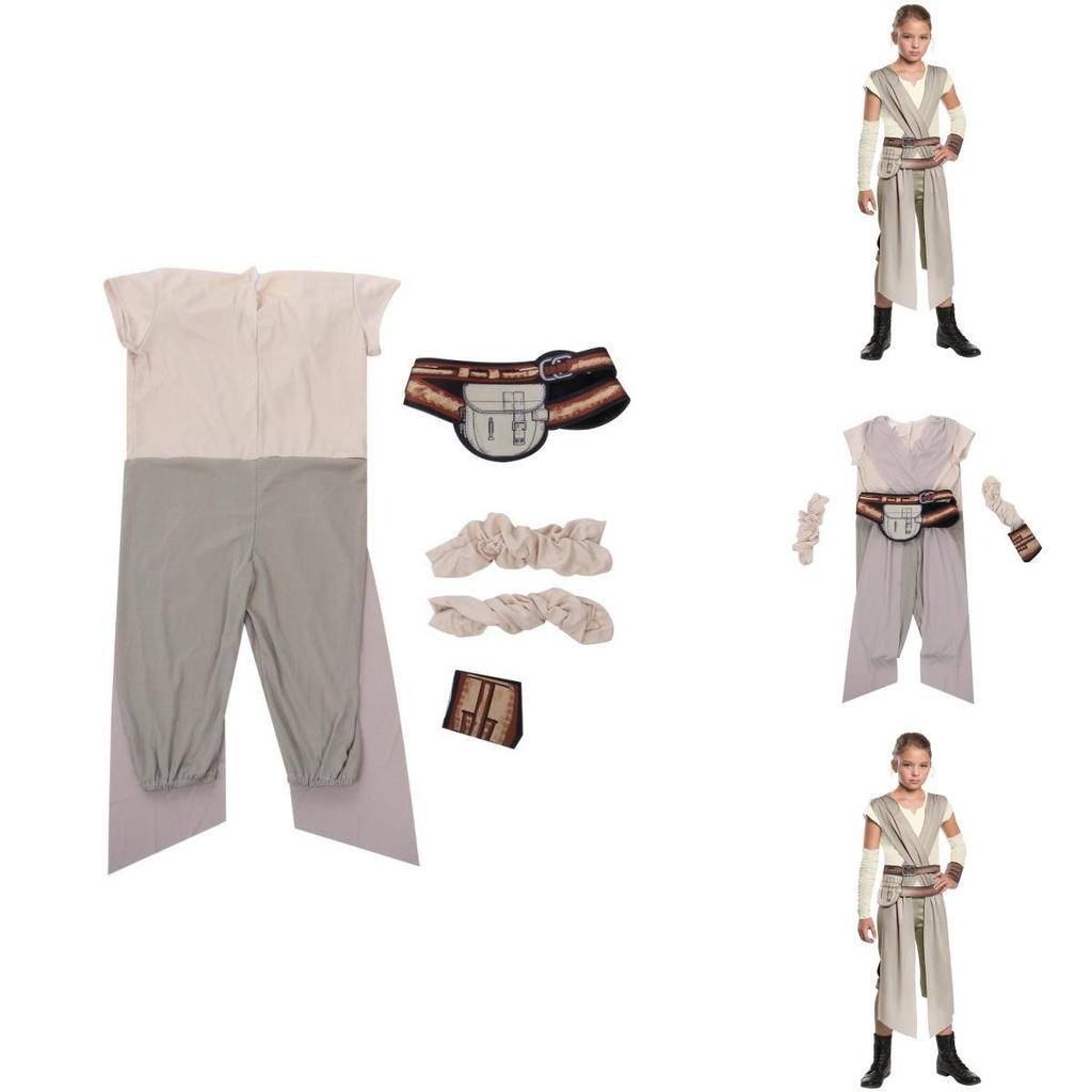 Klasický kostým Rey pro dívky ze Star Wars Síla se probouzí Pro Halloween a Cosplay Akce