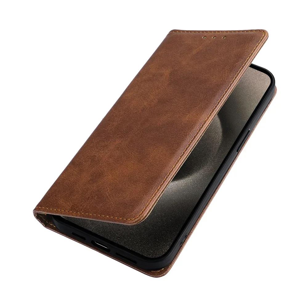 Business Leather Flip Phone Case for Infinix Hot 40 12 Pro 40i 30i 20i 20S Hot 30 20 12 11S 9 Play NFC Magnetic Case Card Slots