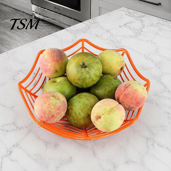 Lightweight Snack Organizers 3 Pcs Halloween Spider Web Baskets, Plastic Cobweb Fruit Holder, Trick or Durable Candy Buckets Treat Bowl for