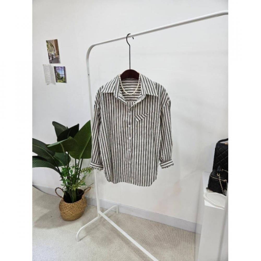 C S In The Room Diz Stripe poCket Shirt 2Color