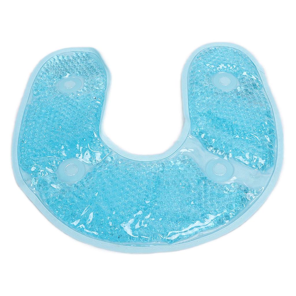 U Shaped Gel Bead Cooling Therapy Neck Wrap Neck Injuries Reusable Relief Cold PackSky Blue
