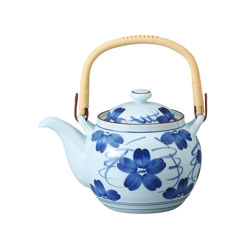 

Ale-net Teapot, 650cc, Arita Ware, Dyed Flower Pattern (M), No. 6, Porcelain, Made in Japan, Stylish