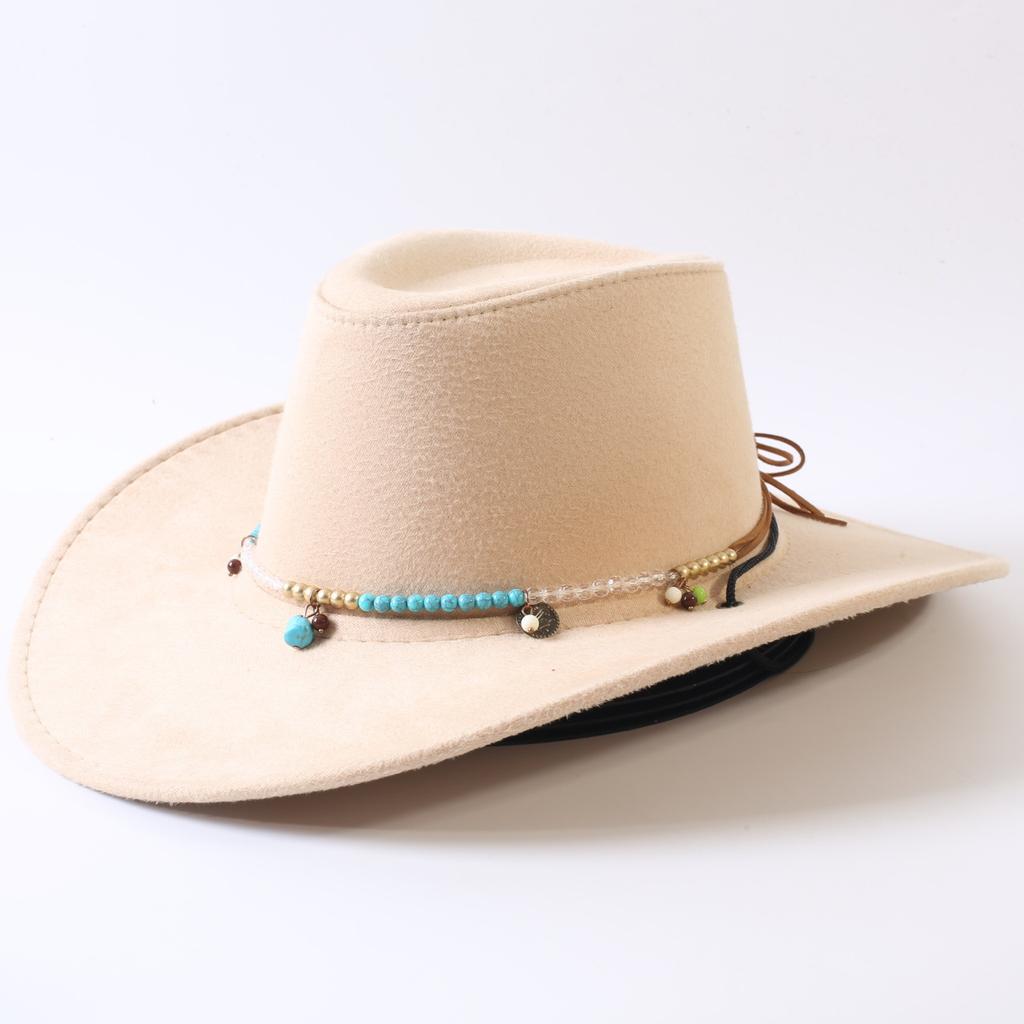 Popular European and American Classic Big-brimmed Western Cowboy Hat Men's and Women's Outdoor Fashion Anti-sun Cowboy Hat Jazz Hat