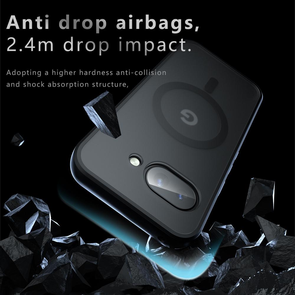Ultra Thin For  Magnetic Matte Phone Case for Google Pixel 10 9 Pro XL 8 Pro 8A 7A 9A Wireless Charge Full Protect Cover