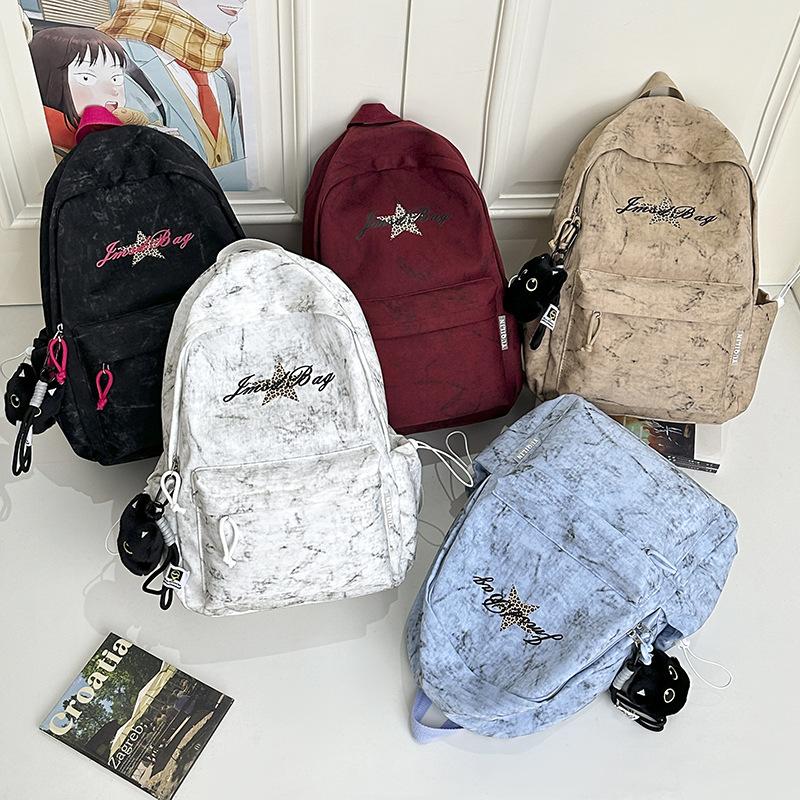 Zaino in stile coreano Schoolbagins per ragazze, studenti delle scuole medie, zaino di nicchia, zaino casual da pendolare per scuola superiore per uomini