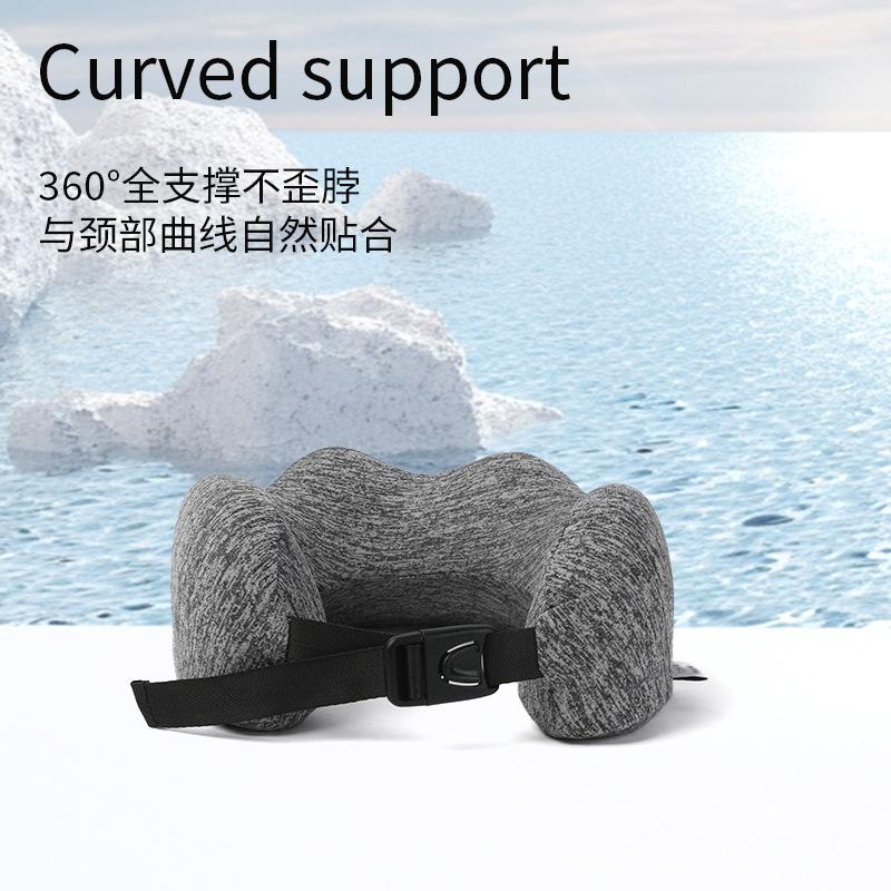Memory cotton u-shaped pillow cationic neck pillow multi-functional neck pillow travel u-shaped neck pillow