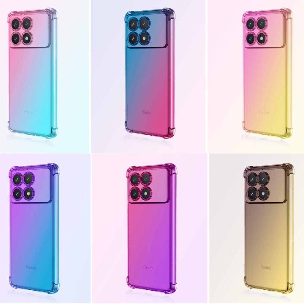 Custodia Per Xiaomi Poco X6 Pro 5G Con Supporto Girevole 360° – Cover TPU Morbida, Ultra Sottile, Antiurto, Compatibile Con Supporto Magnetico Auto (Nero)