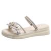 One Shoe Internet Celebrity Two Wear 2025 Summer Fashion Two Wear New Flower Women Sandals Cool Slippers Flat Korean Version