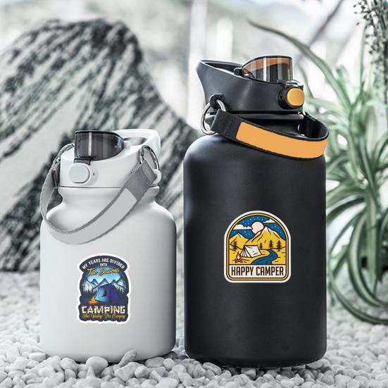 50Pcs Graffiti Stickers Waterproof Reusable Decorate PVC Luggage Water Bottle Outdoor Camping Stickers for Scrapbook