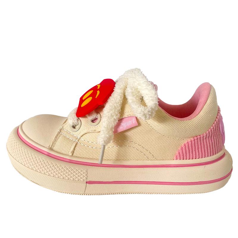 

XY-A211 Женские туфли на толстой подошве, латексная стелька, туфли-буханки, милые и уродливые, новинка весны 2025 года, круглый носок, белые. 36