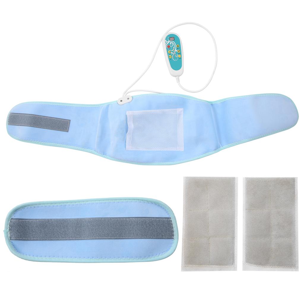Electric Waist Heating Belt Moxibustion Vibrating Belly Massager Waist Belt 100‑240VUS Plug 100‑240V