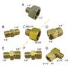 55KF Mehrzweck-Kupfer-Gasfitting 3/8 Zoll Innengewinde auf 1/4 Zoll Außengewinde Linksgewinde für Propangeräte