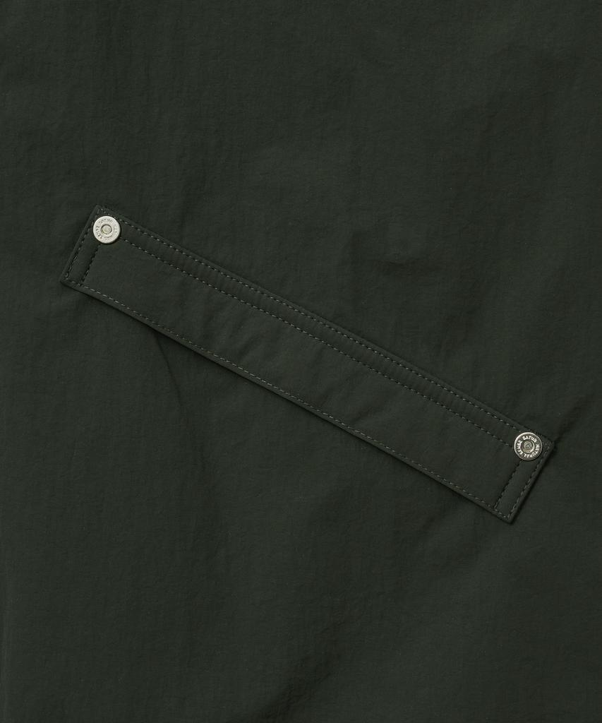 Satur Theo Nylon Coach Jacket Deep Green