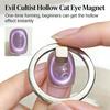Circular Design Cat Eye Magnet Ring, Professional Nail Art Accessory 1 Piece