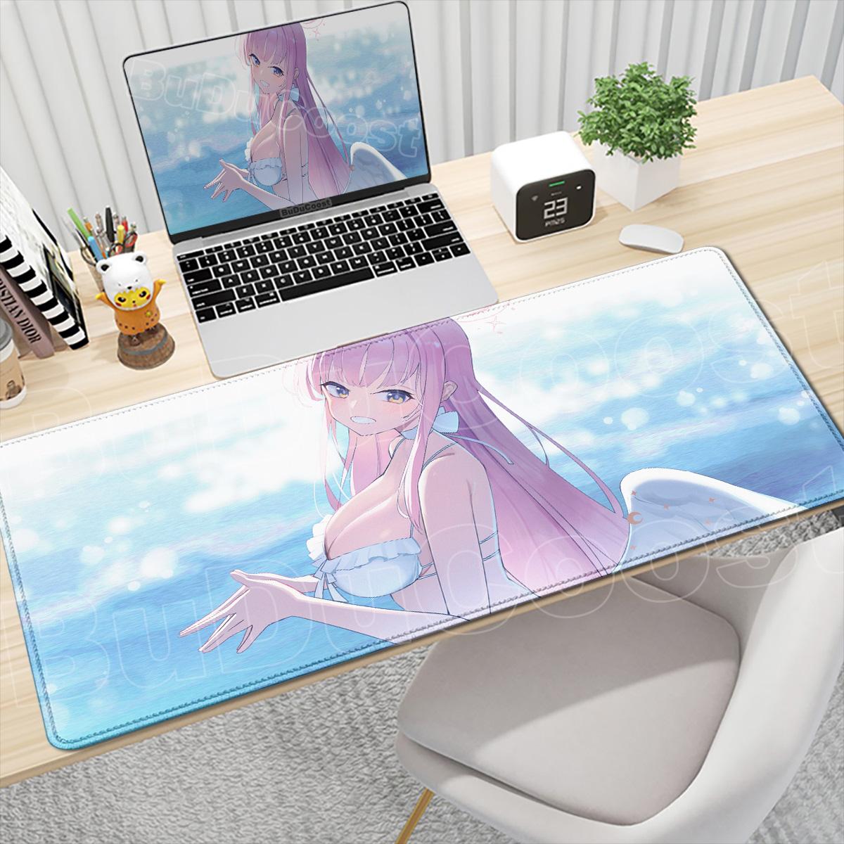 

HD Blue Archive Misono Mika Printing Mousepad desktop protection pad Office accessories Non-slip Keyboard Mat desk organizers 600x300x2mm