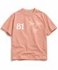 NP STUDIO 81 Logo Oversized Short Sleeve T-Shirt [ Dust Pink ]