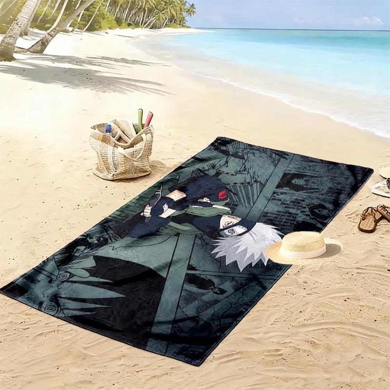 Kakashi Anbu Style Print Beach Towel, Large Soft Quick Dry Towel for Beach Camping Swimming