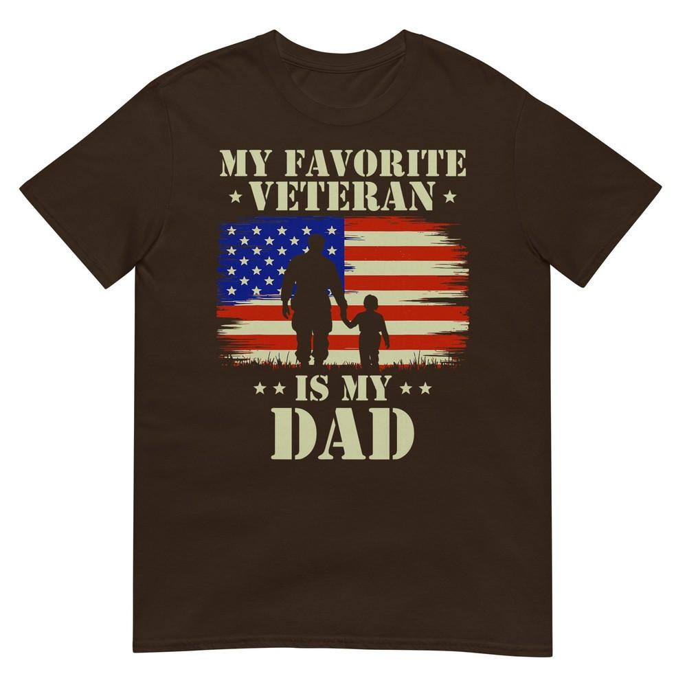 Father Veterans Day My Favorite Veteran Is My Dad Proud Kids TShirt