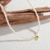 Natural Freshwater Pearl S925 Sterling Silver Necklace Pendant Women'S Fashion Light Luxury Versatile Collarbone Chain