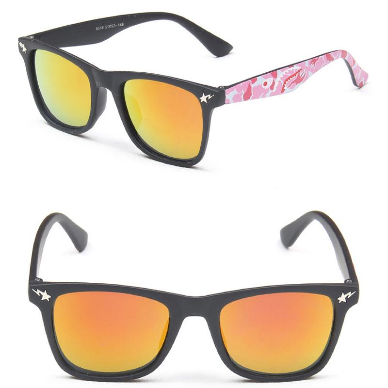 Lindas gafas de sol redondas para niños, gafas de sol Retro Art V, protección UV, gafas de protección para los ojos