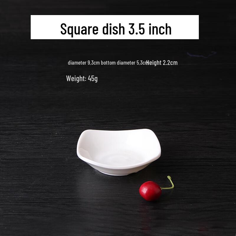 Qianxing A8 White Melamine Sauce & Seasoning Dishes