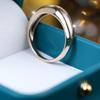 Exquisite Champagne Gold Aperture Ring, Noble, Elegant, and High Grade Ladies' Ring, Women's Wedding Ring, Jewelry and Jewelry