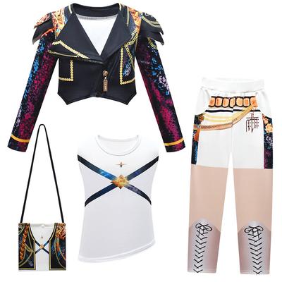 Dievčenské Detské Anime Kreslené POP Speváčka Super Star Potlačená Vesta Bunda Nohavice Oblečenie Set Oblečenie Halloween Cosplay Kostýmy