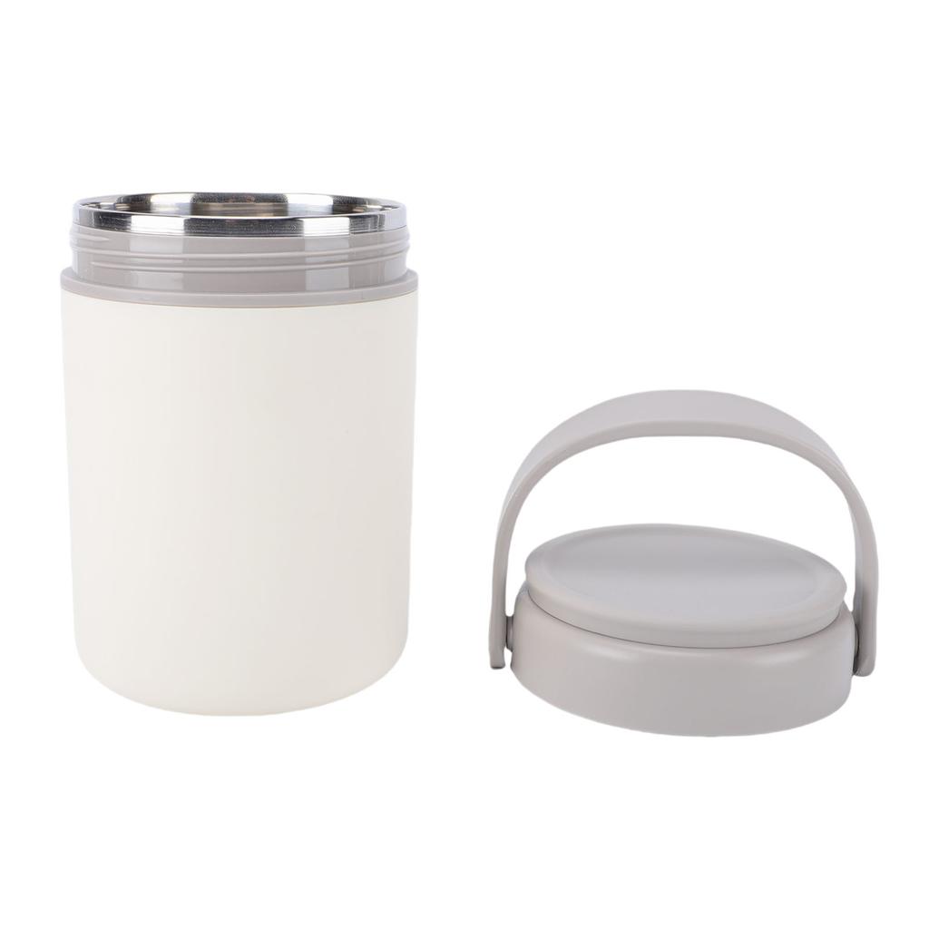 Insulated Soup Cup Stainless Steel Foldable Handle Portable   Food Storage Container for School