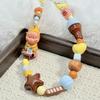 Star Person Beaded Phone Charm: Dopamine Color DIY Keyring