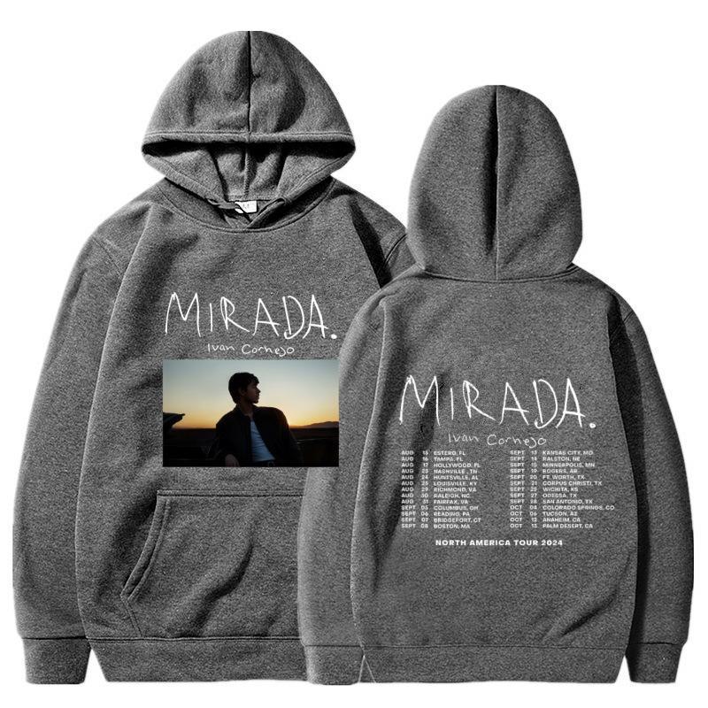 Men's 2026 Spring/Autumn Retro Trendy Hooded Pullover Sweatshirt - Loose High Street Style
