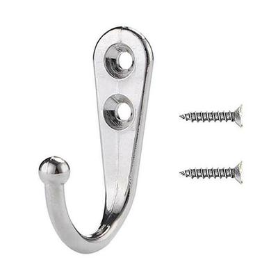 10PCS WALL/DOOR ROBE HOOKS Hanger Clothes Hat Coat Hall Bedroom Bathroom