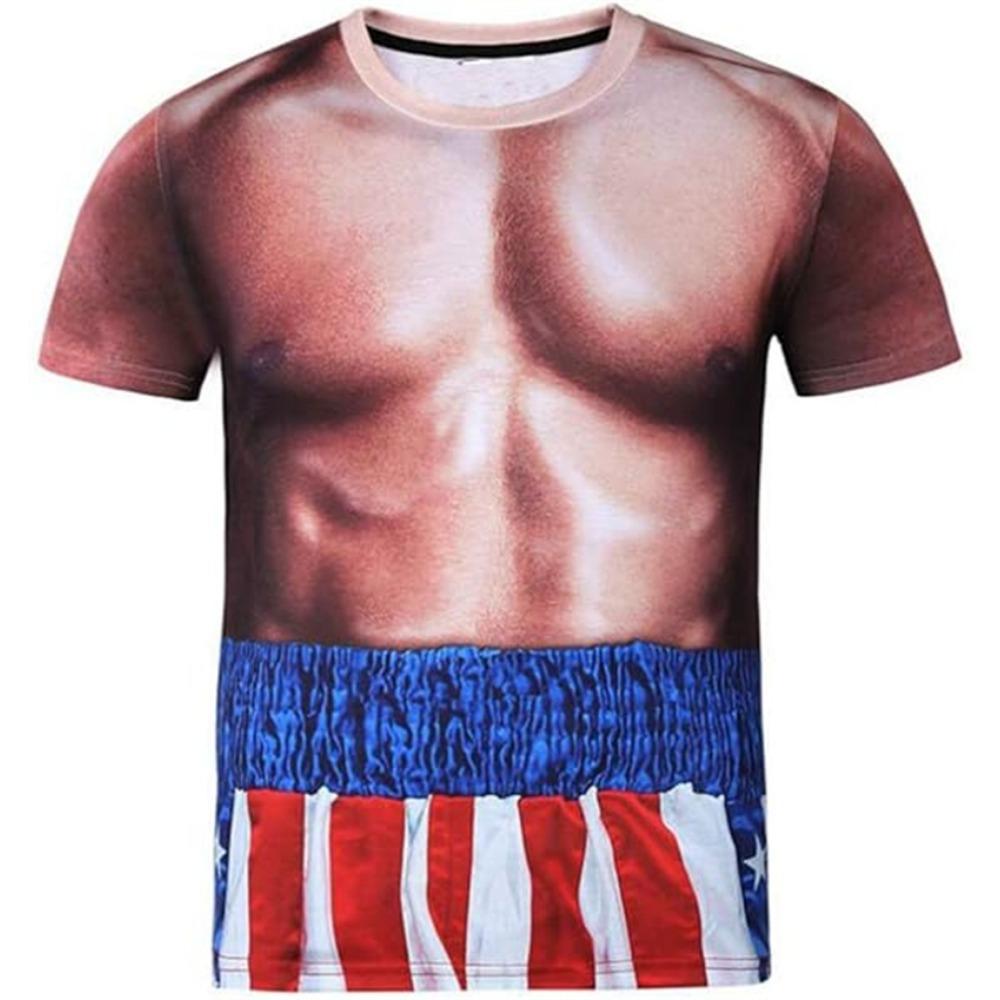 3d Print T Shirt For Men Funny Chest Hair Muscle Ugly Tee Tops Summer Short Sleeve Causal Men's Tshirts Streetwear Harajuku Tops