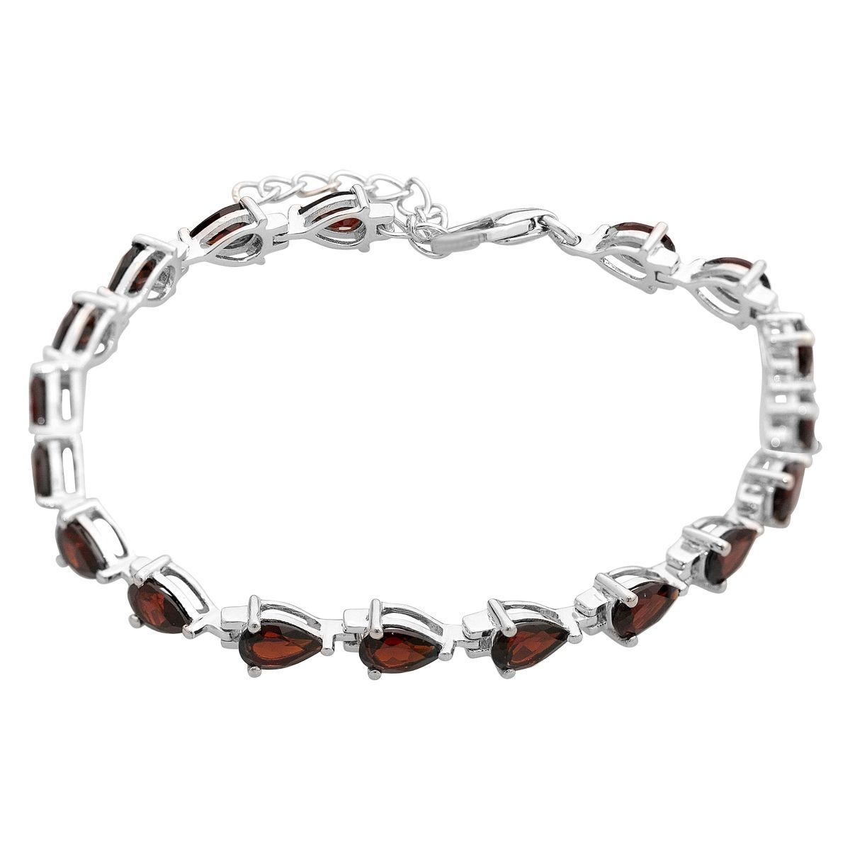 

Серебряный браслет с натуральным гранатом 8.458ct, вес изделия 8,01 гр (2163060) 17-20cm