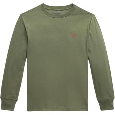 Polo Cotton Knit Long Sleeve T-Shirt Kids Tops CWPOTSHY8021176-400