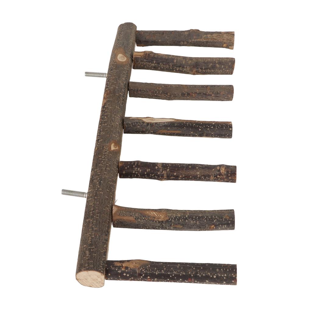 Bird Wooden Ladder Grinding Claws Multi Step Ladder Parrot Perch Ladder for Small Medium Parrot 7