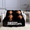 Rock Band Imagine Dragons Coperta stampata flanella coperte calde coperture per letto Coperta morbida e confortevole regalo di compleanno