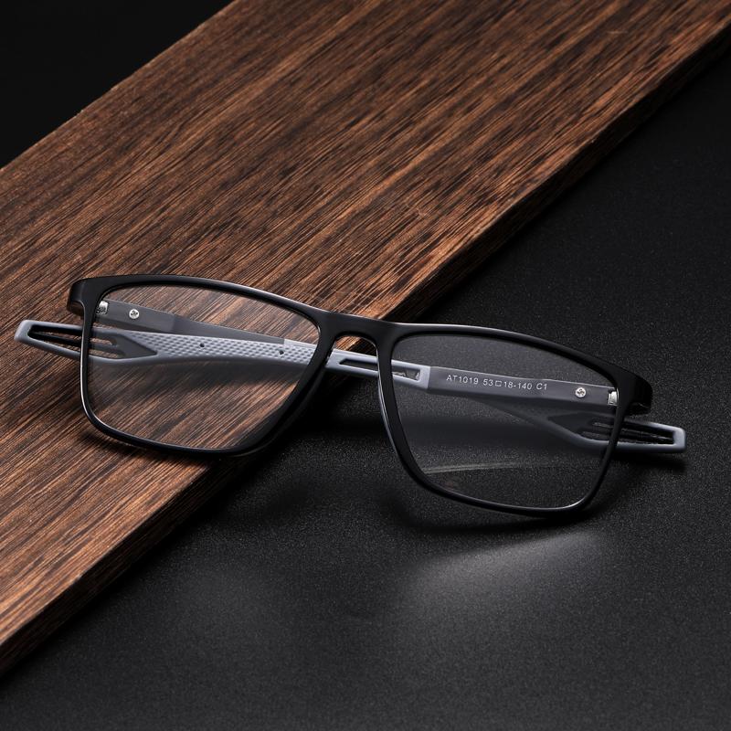 May Flower Square Reading Glasses Blue Light Blocking Mens Prescription Eyeglasses Frame Durable Lightweight