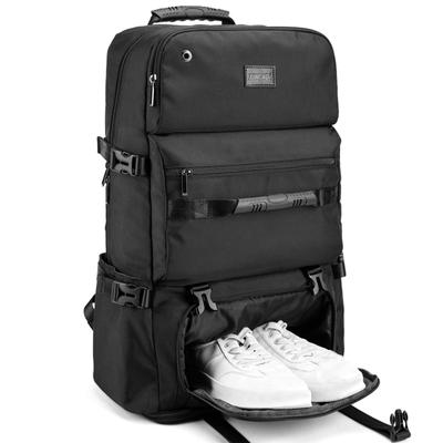 75L Large Capacity Hiking Lightweight and for Outdoor and Disaster Preparedness [shrradoo] Backpack, Waterproof, Hiking, Camping, Activities, (Black